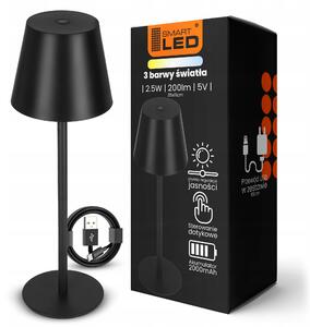LED stolní lampa, s dotykovým ovládáním, stmívatelná, 3 režimy barvy světla