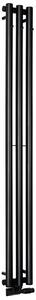 Sapho PILON otopné těleso 196x1800mm, se třemi háčky pro ručník, černá mat IZ128T