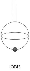 Lodes LED závěsné svítidlo Elara M, 1x9W + 1x18W pr. 60cm Barva: Černá, Teplota světla: 2700K - teplá bílá