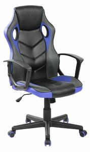 Herní židle Kassel černá/modrá