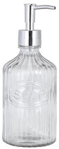 Skleněný zásobník na mýdlo Clear