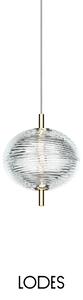 Lodes LED závěsné svítidlo Jefferson Mini, v.17,5cm, 1x3W Barva: Zlatá
