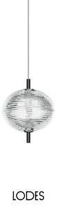 Lodes LED závěsné svítidlo Jefferson Mini, v.17,5cm, 1x3W Barva: Černý chrom