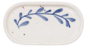 Kameninový tácek Viola Leaf Blue 12 cm