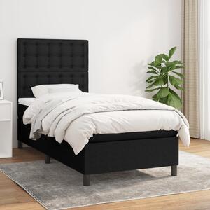 Box spring postel s matrací černá 80 x 200 cm textil 3142051