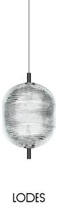 Lodes LED závěsné svítidlo Jefferson S, v.23,5cm, 1x3W Barva: Černý chrom
