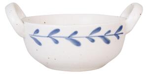 Kameninová miska s uchy Viola Leaf Blue