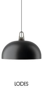 Lodes Závěsné svítidlo Jim Dome, Ø 50 cm,1x E27 Barva: Matná černá, Barva struktury: Šedá