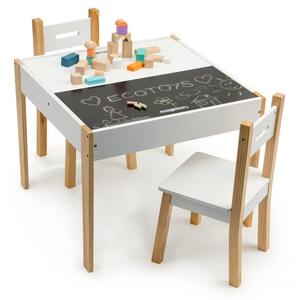 Stůl se dvěma židlemi, dětská nábytková sestava ECOTOYS
