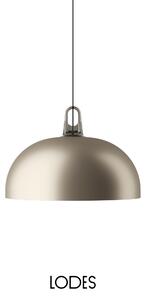 Lodes Závěsné svítidlo Jim Dome, Ø 50 cm,1x E27 Barva: Matná champagne, Barva struktury: Šedá