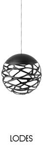 Lodes LED závěsné svítidlo Kelly Cluster, Ø 18 cm, 2700 K, 1x7W Barva: Matná černá