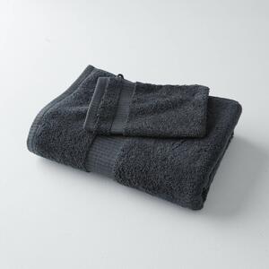 Jednobarevná froté sada koupelnového textilu 640g/m2 confort prestige šedá uhlová 30x50 cm