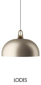 Lodes Závěsné svítidlo Jim Dome, Ø 50 cm,1x E27 Barva: Matná champagne, Barva struktury: Medová