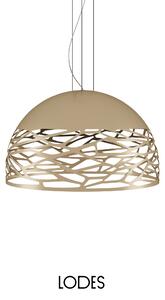 Lodes Závěsné svítidlo Kelly L Dome, Ø 80 cm, 4xE27 Barva: Matná champagne
