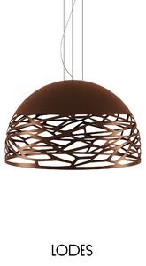 Lodes Závěsné svítidlo Kelly L Dome, Ø 80 cm, 4xE27 Barva: Měděný bronz