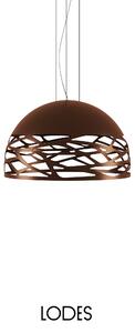 Lodes Závěsné svítidlo Kelly M Dome, Ø 60 cm, 3xE27 Barva: Hnědá