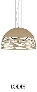 Lodes Závěsné svítidlo Kelly M Dome, Ø 60 cm, 3xE27 Barva: Matná champagne