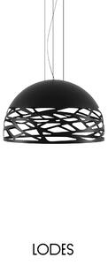 Lodes Závěsné svítidlo Kelly M Dome, Ø 60 cm, 3xE27 Barva: Matná černá