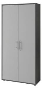 SKŘÍŇ NA ŠANONY, antracitová, šedá, 84,4/185,6/33 cm MID.YOU - Online Only kancelářský nábytek, Online Only