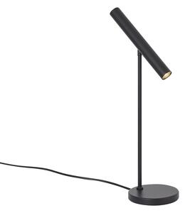 Moderní stolní lampa černá vč. LED s dotykovým stmívačem - Neva
