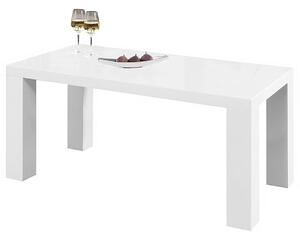 JÍDELNÍ STŮL, vysoce lesklá bílá, 120-240/80/76 cm MID.YOU - Jídelní stoly, Online Only