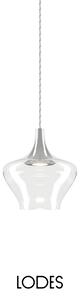 Lodes Designové LED závěsné svítidlo Nostalgia M, 2700K, 1x7W Barva: Transparentní, Barva struktury: Chrom