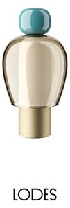 Lodes LED stmívatelná přenosná stolní lampa Easy Peasy, Ø 12,1 cm, 1x5W Barva: tyrkysová