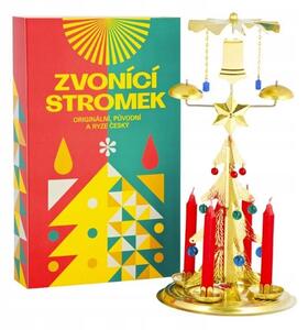 Logimax Česká obnovená výroba Tradiční Andělské zvonění stromek zlatý