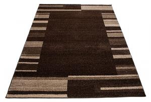 Makro Abra Kusový koberec SARI 3438A tmavě hnědý Rozměr: 60x100 cm