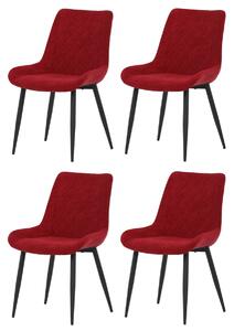 Sada jídelních židlí DCL-218 RED2, 4 ks