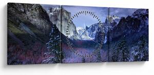 Obraz - Yosemite, USA (s hodinami) (90x30 cm)