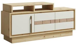 KEKS | TV stolek K4 + nástavec K7 | 130 cm | artisan/kašmír/dřevo dub