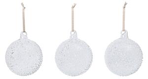 Vánoční ozdoba Flurry Ø 10 cm – set 3 ks