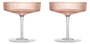 Skleničky na šampaňské Ripple Blush 150 ml – set 2 ks