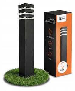 Černý venkovní osvětlovací sloupek E27 230 V, 60 cm, IP54
