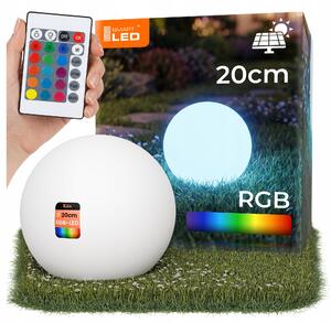LED solární zápichové svítidlo 20 cm, IP65, 150 lm, 6500 K
