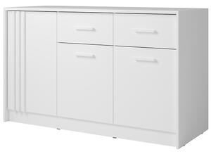 Komoda CANADA CD-21 | 150 cm | bílá s bílými úchyty