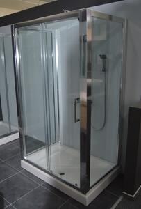 FORTE Sprchové dveře HOPA MAYA, Barva rámu zástěny - Leštěný hliník, Provedení - Univerzální, Šíře - 110 cm, Výplň - Acidato bezpečnostní sklo - 6 mm (BLMA101CM)
