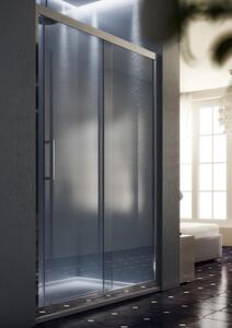 FORTE Sprchové dveře HOPA MAYA, Barva rámu zástěny - Leštěný hliník, Provedení - Univerzální, Šíře - 110 cm, Výplň - Acidato bezpečnostní sklo - 6 mm (BLMA101CM)