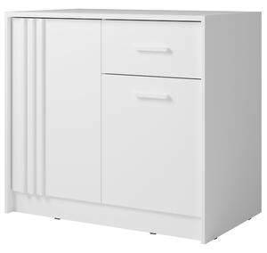 Komoda CANADA CY-21 | 102 cm | bílá s bílými úchyty