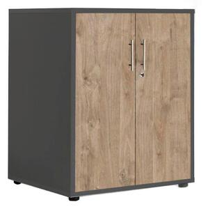 SKŘÍŇ NA ŠANONY, antracitová, barvy dubu, 54/74/50 cm MID.YOU - Online Only kancelářský nábytek, Online Only