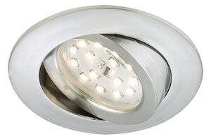 BRI 7296-019 LED vestavné svítidlo, pr. 8,2 cm, 6,5 W, hliník - BRILONER
