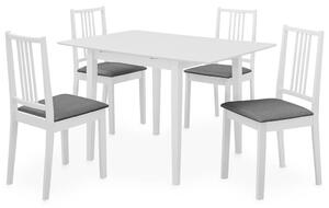 5dílný jídelní set MDF bílý 276396