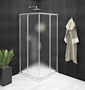 GELCO - SIGMA SIMPLY sprchové dveře posuvné pro rohový vstup 800 mm, sklo Brick (GS2480)