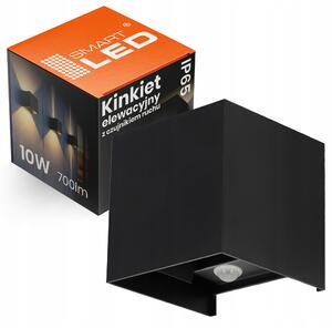 LED fasádní svítidlo 10 W, IP65, 700 lm, neutrální bílá, 9,5 × 9,5 × 9,8 cm