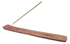 Stojánek na vonné tyčinky – dřevěný s Ganéšou