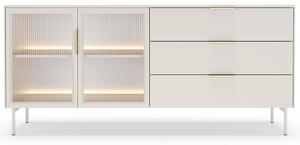 LUMI k | komoda 181 2D3S + LED | 181 cm | kašmír/zlatá