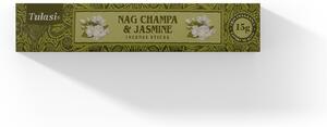 Tulasi Nag champa a jasmín - vonné tyčinky 20 ks