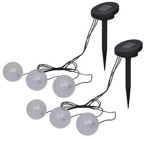 Plovoucí lampy 6 ks LED pro jezírko a bazén 277120