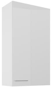 LARA wh | horní skříňka 60G-108 1F s policemi | 60 cm | UNI dvířka | EXTRA VYSOKÁ | bílá lesk